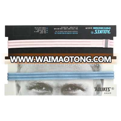 Custom cotton material sport non slip headband